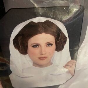 New Disney Princess Leia hooded dress with belt & wig headband. Sold out online.